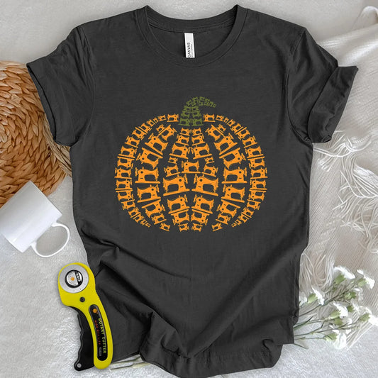Sewing Machine Pumpkin T-shirt