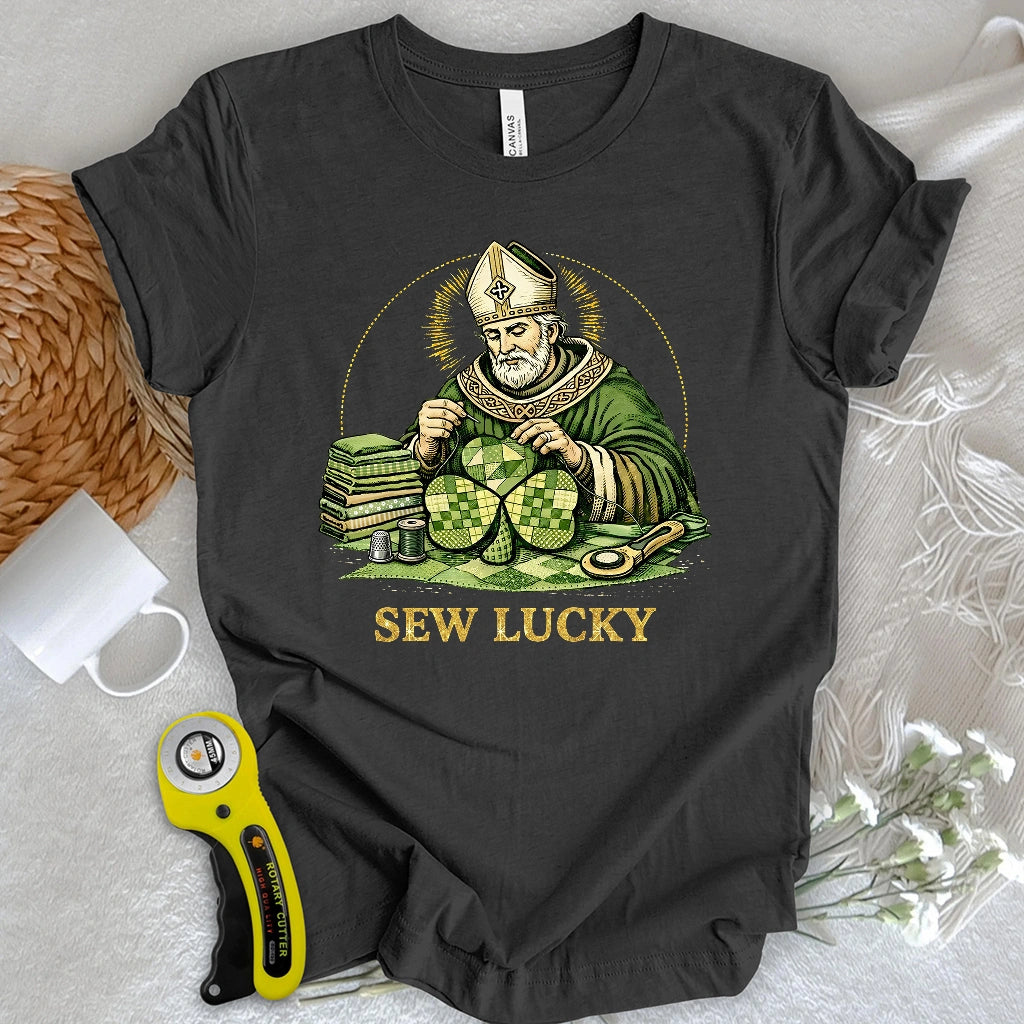 St. Patrick’s Quilted Shamrock T-shirt
