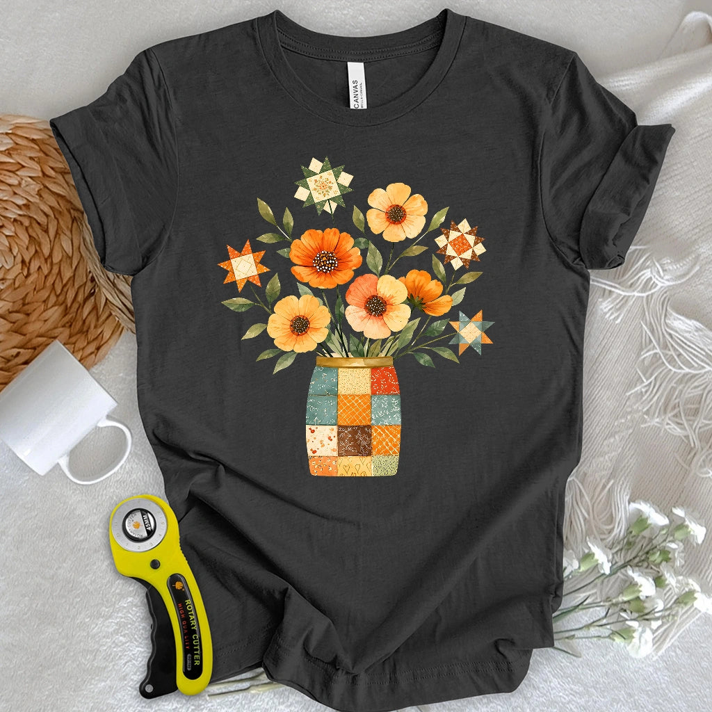 Stars & Stitched Blooms T-shirt