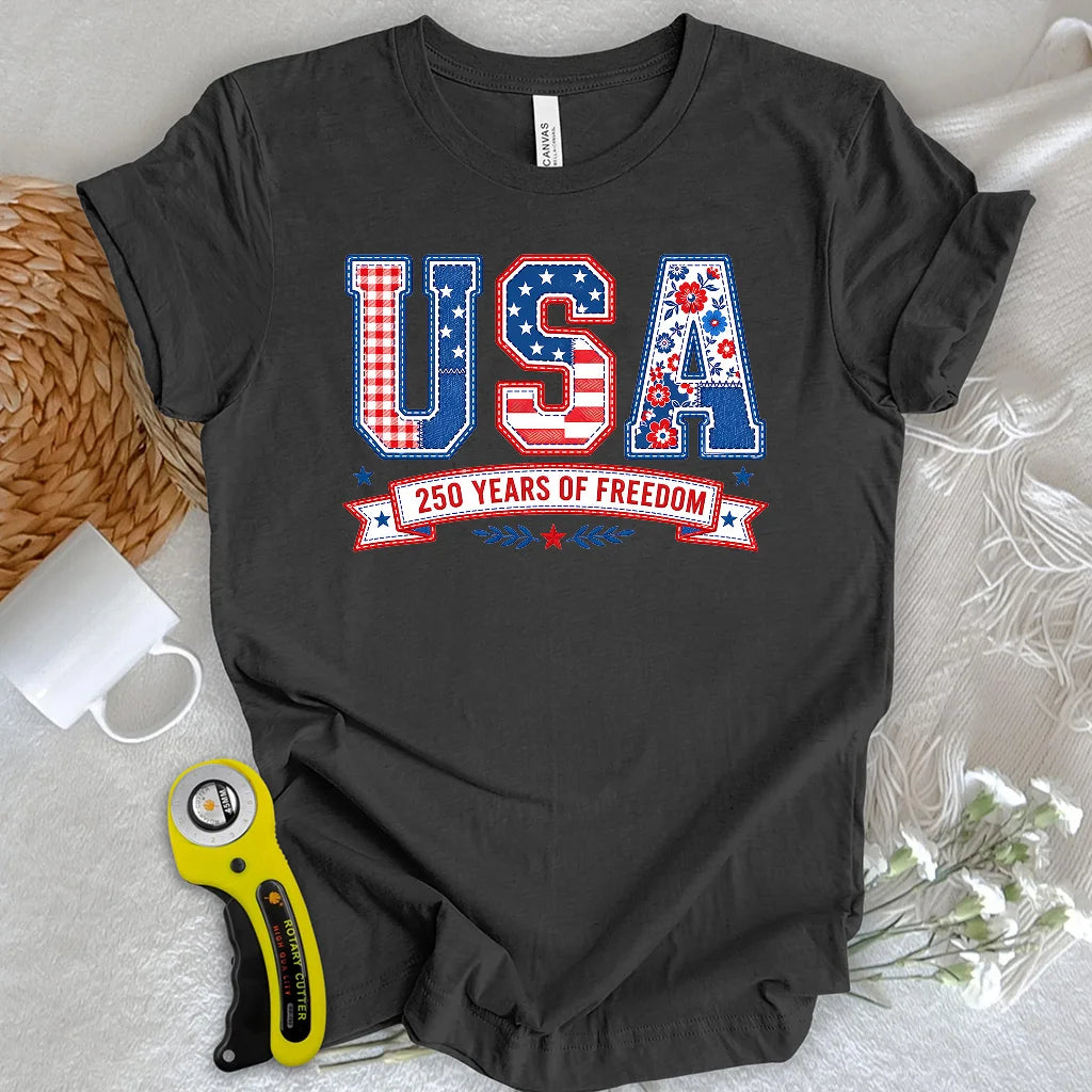 USA Patchwork Freedom T-shirt
