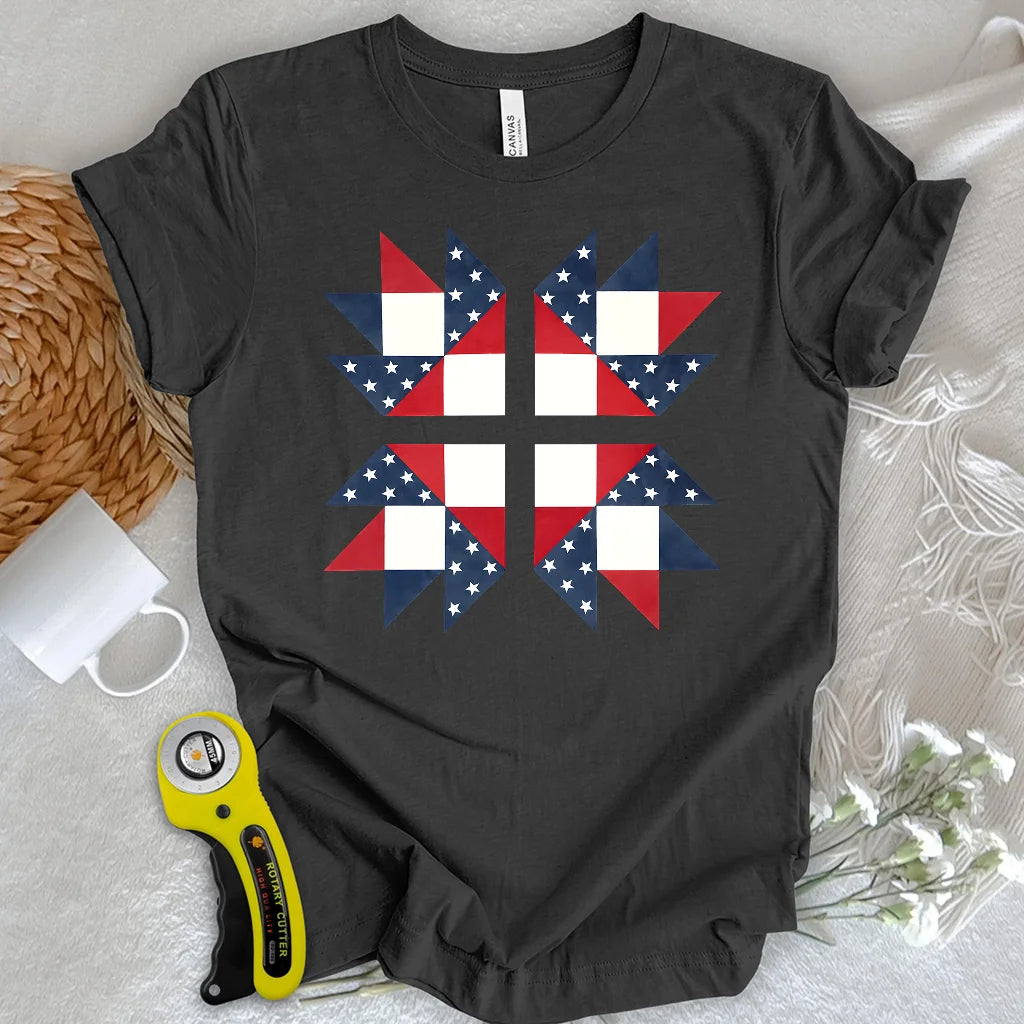 USA Star Block T-shirt