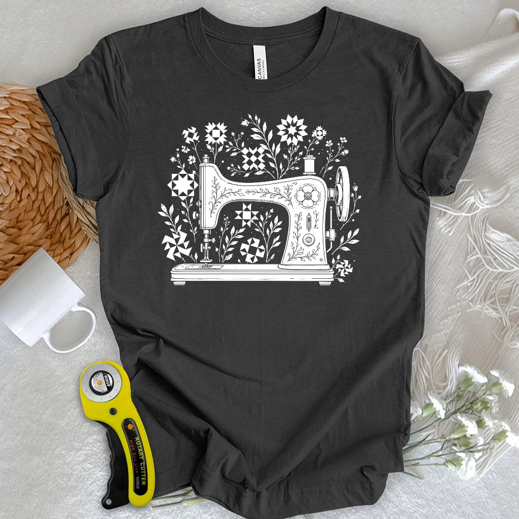 Vintage Sewing Garden Quilt T-shirt