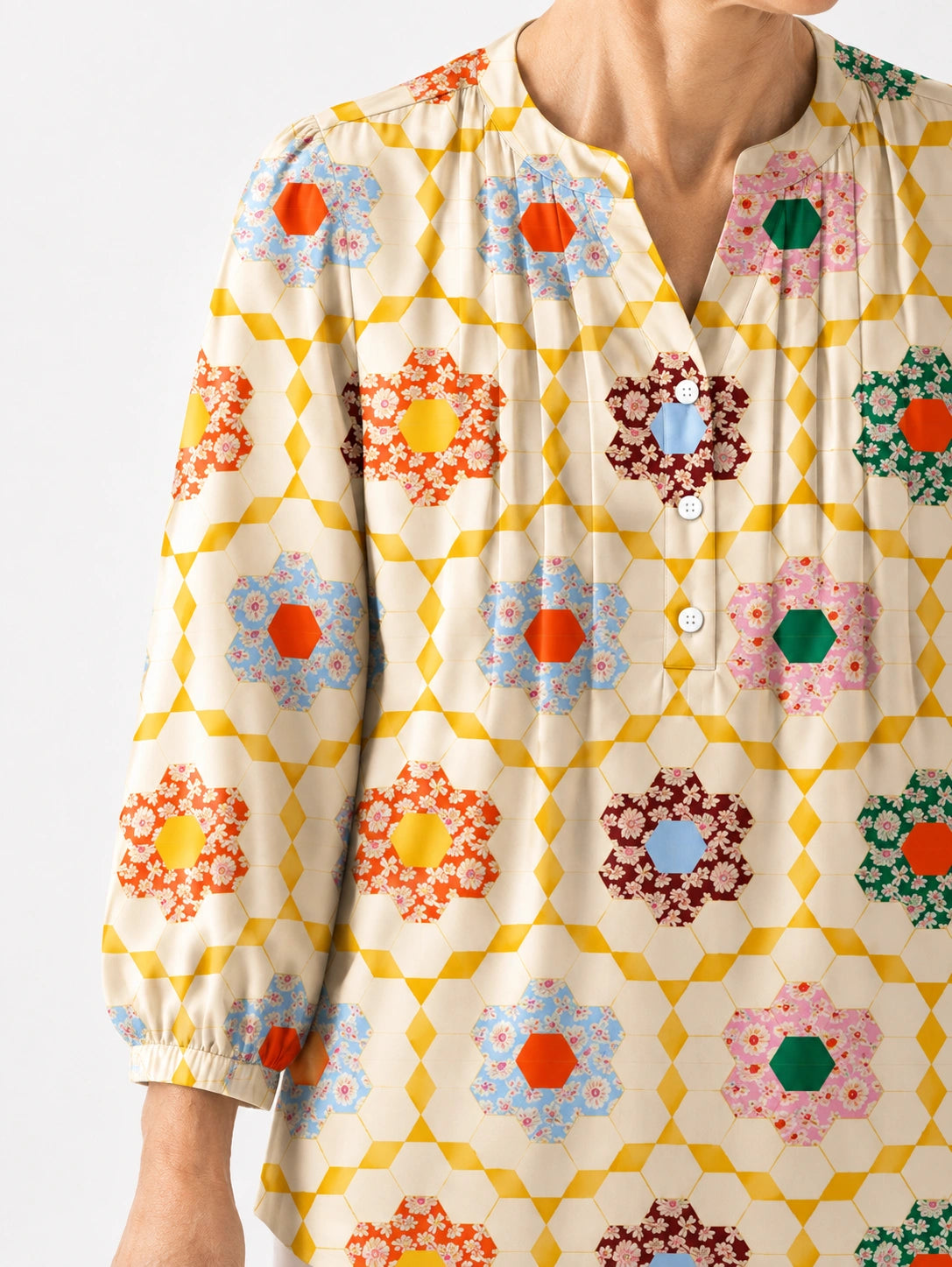 Honeycomb Garden Blouse