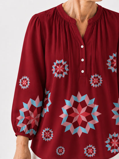 Patchwork Starburst Blouse