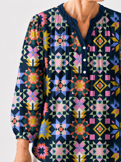 Folk Star Tapestry Blouse