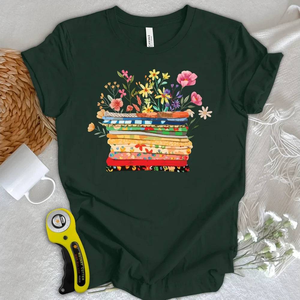 Floral Fabric T-shirt