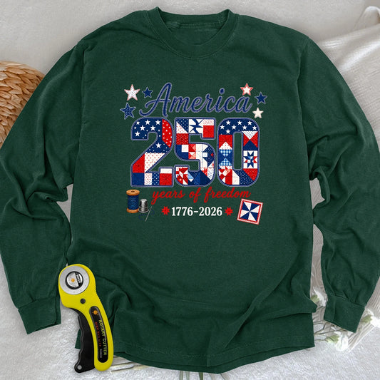 America 250: Pieced With Pride Long Sleeve T-shirt
