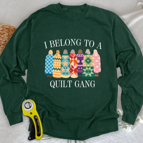 Belong to Quilt Gang Langarm-T-Shirt