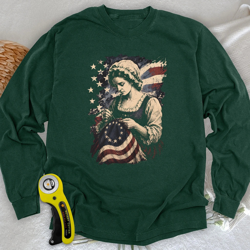 Betsy Ross Flag Long Sleeve T-shirt