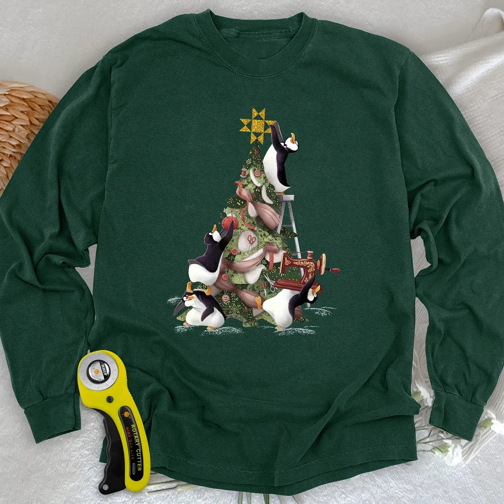 Blizzard Quilt Crew Long Sleeve T-shirt