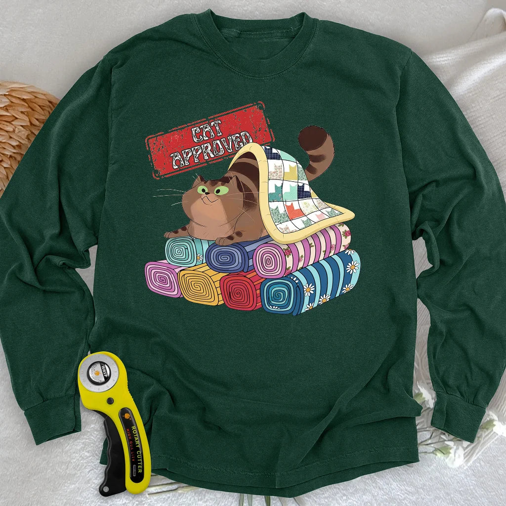 T-shirt à manches longues approuvé par les chats