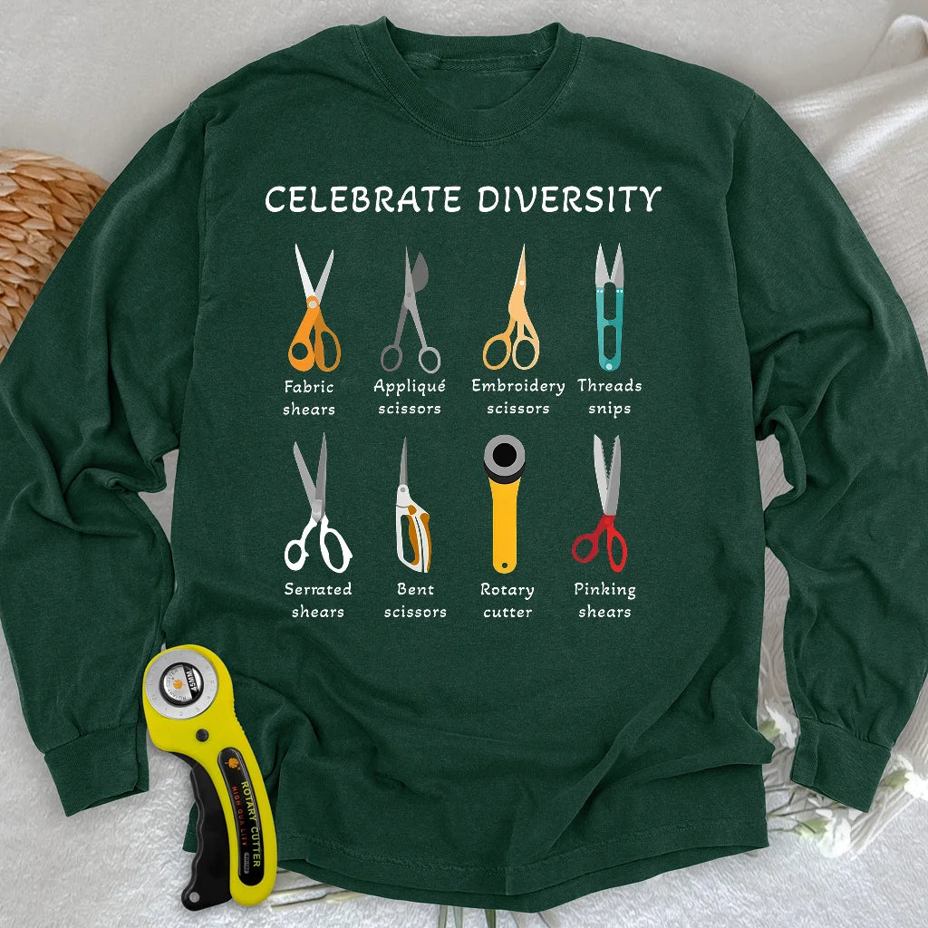 Celebrate Diversity Langarm-T-Shirt