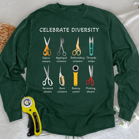 Celebrate Diversity Langarm-T-Shirt