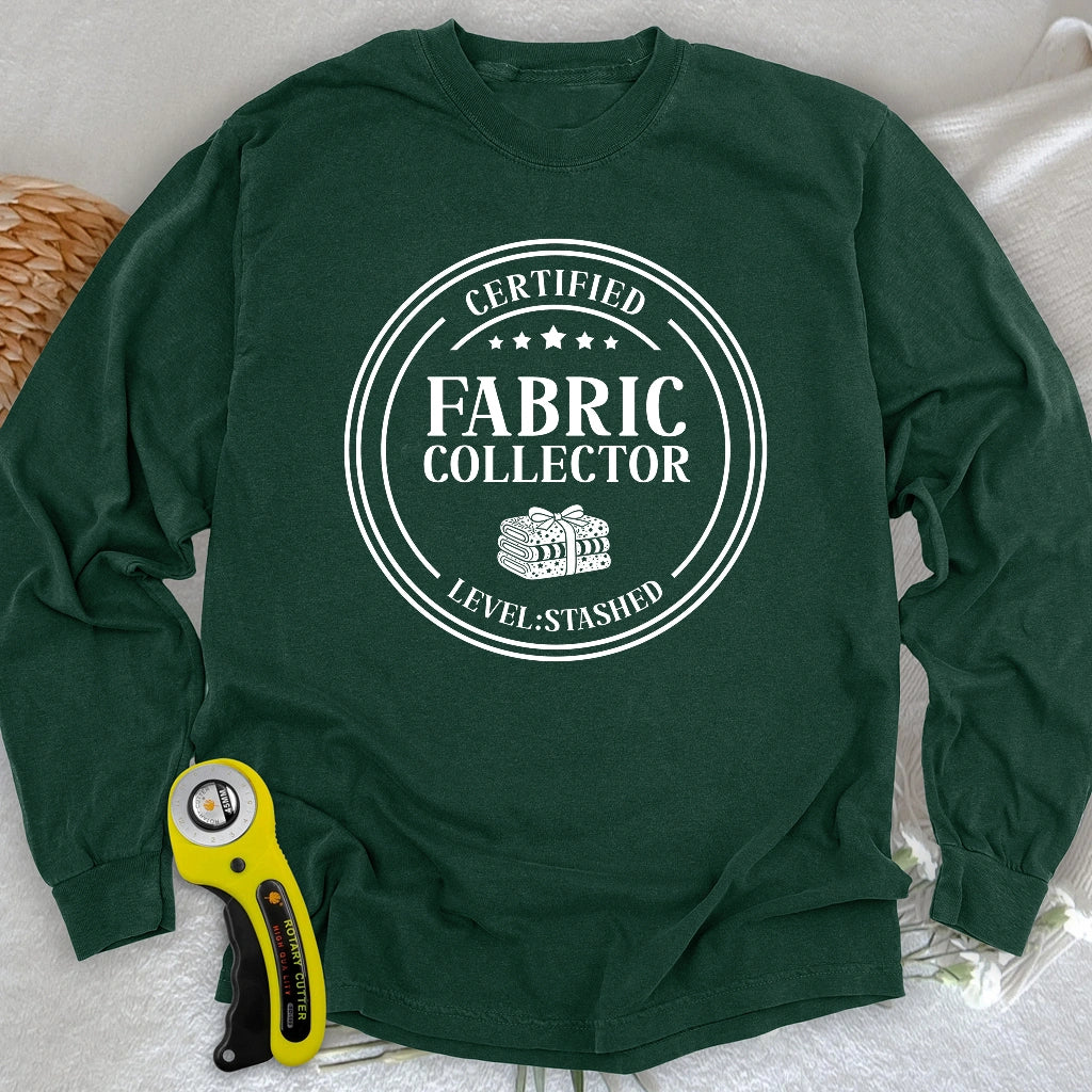 Zertifizierter Stoff-Sammler Langarm-T-Shirt