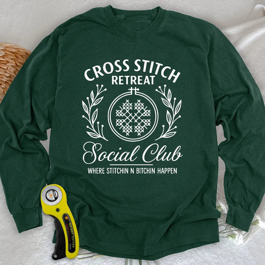 Langarm-T-Shirt für Stickerei-Retreat