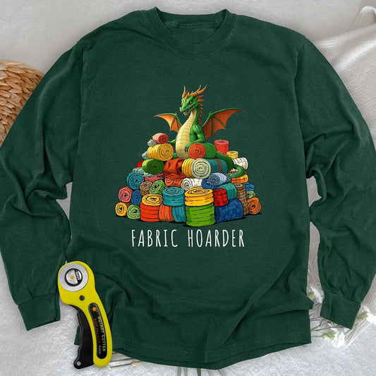 Langarm-T-Shirt "Dragon Fabric Hoarder"