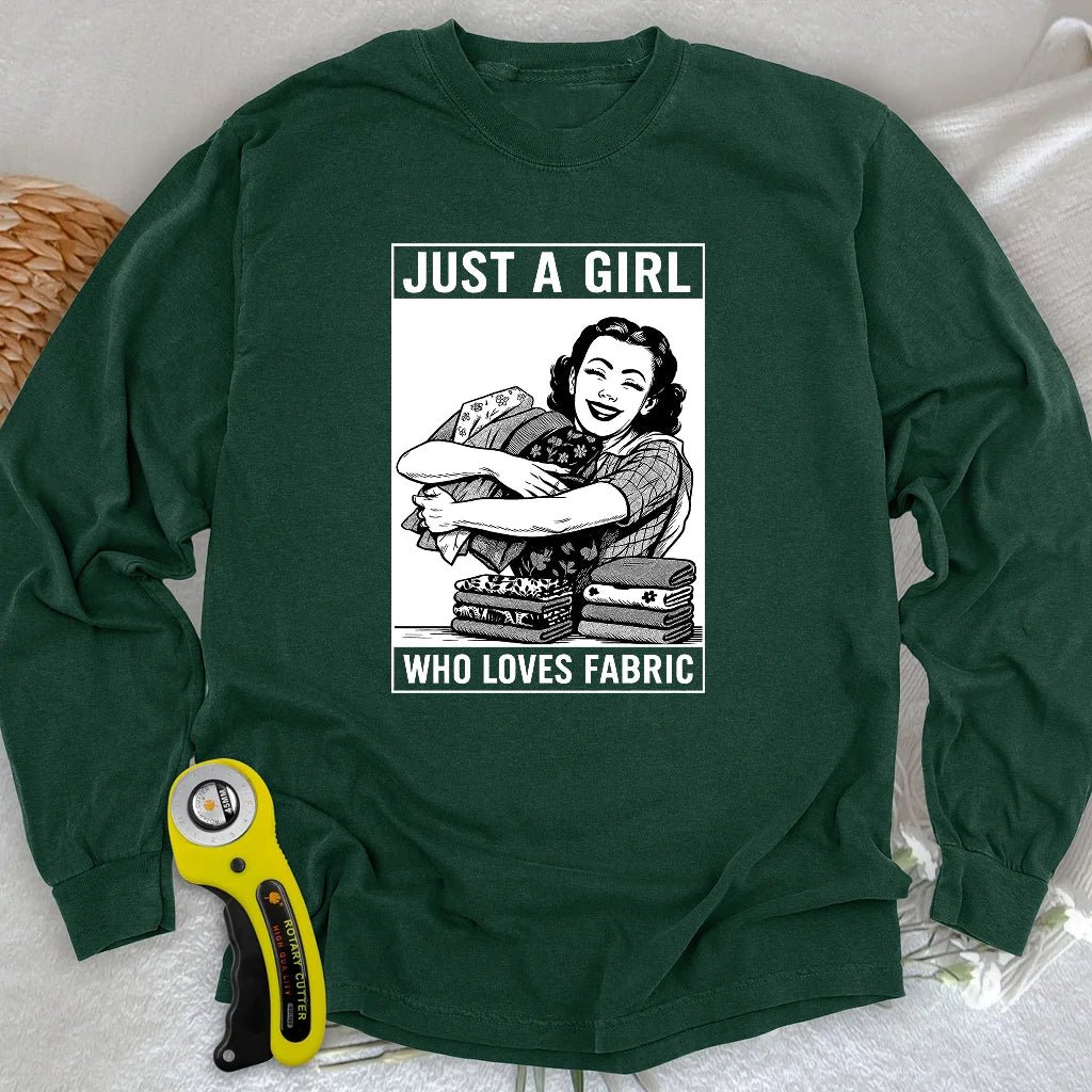 T-shirt à manches longues en tissu pour fille