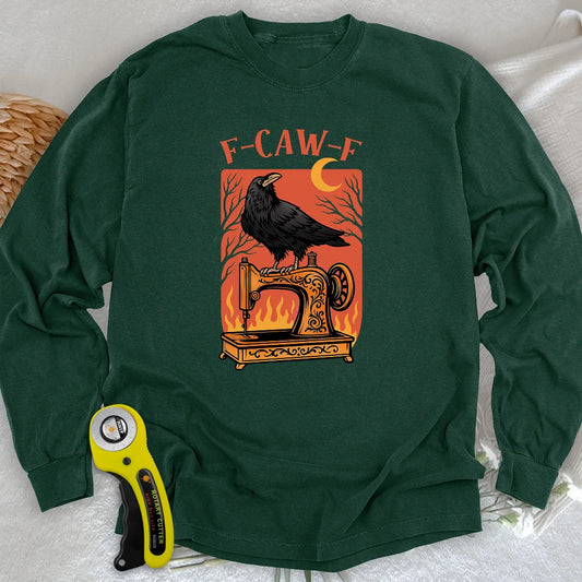 Feuriges Stich Langarm-T-Shirt
