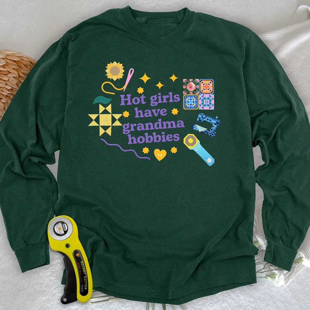 Grandma Hobbies Long Sleeve T-shirt