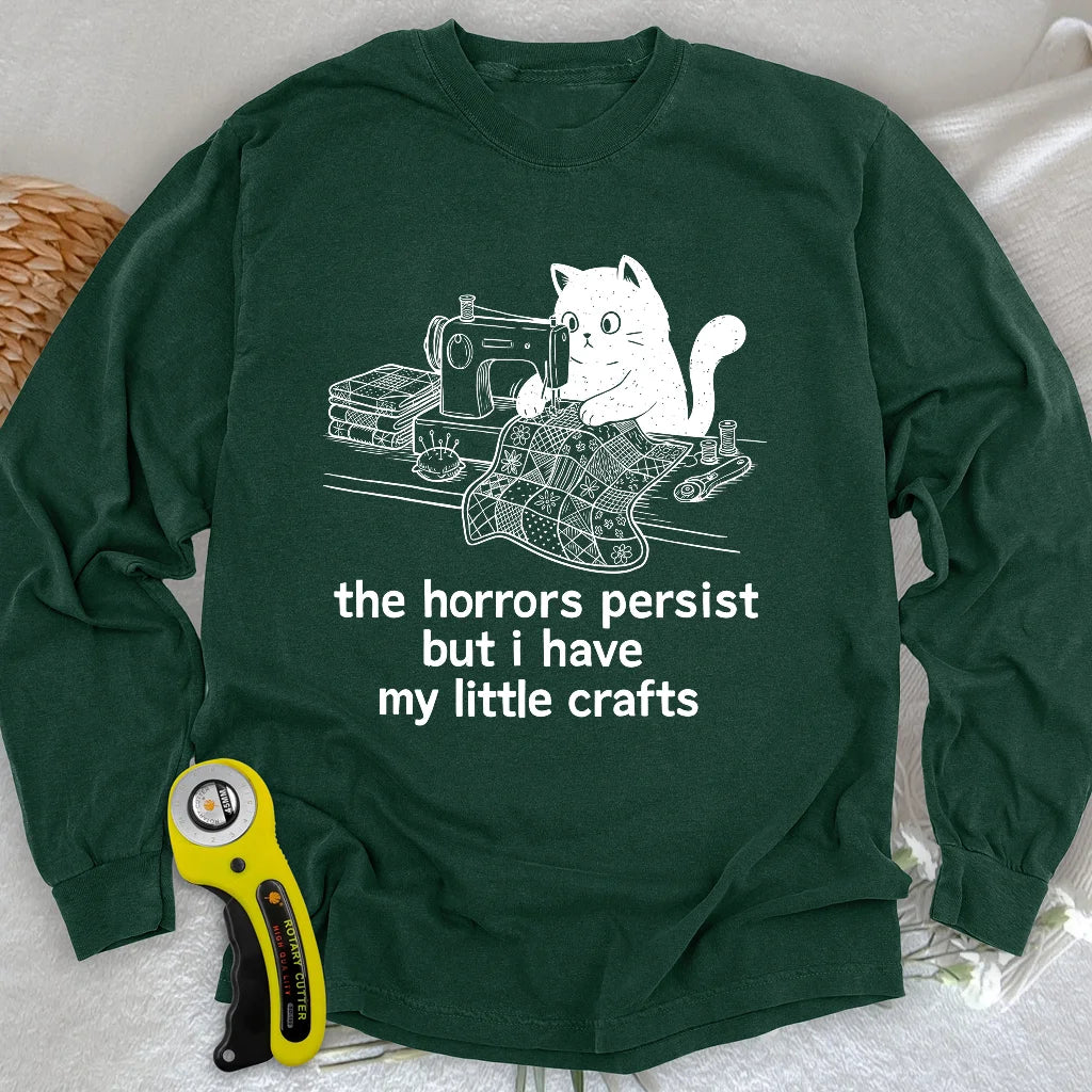 Little Crafts vs. The World Langarm-T-Shirt