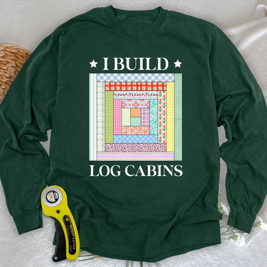 Log Cabin Builder Long Sleeve T-shirt