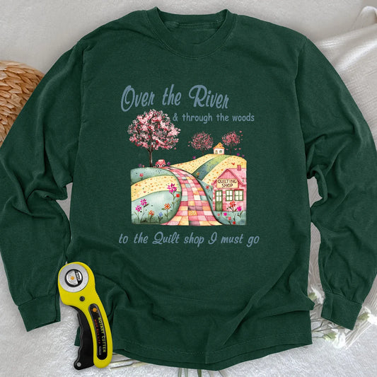 Langarm-T-Shirt "Über dem Fluss"