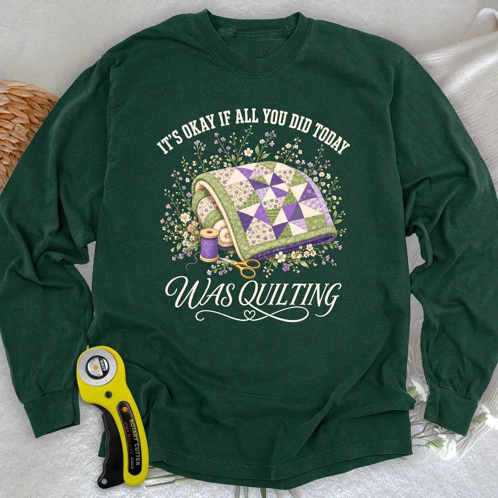 Quilt All Day Long Sleeve T-shirt