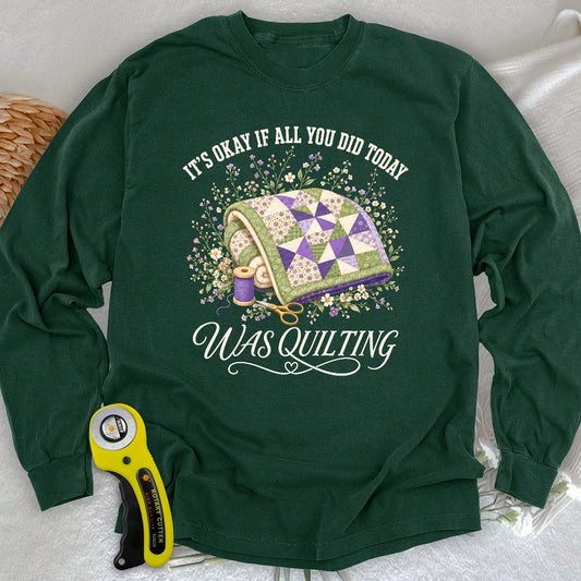 Quilt All Day Long Sleeve T-shirt
