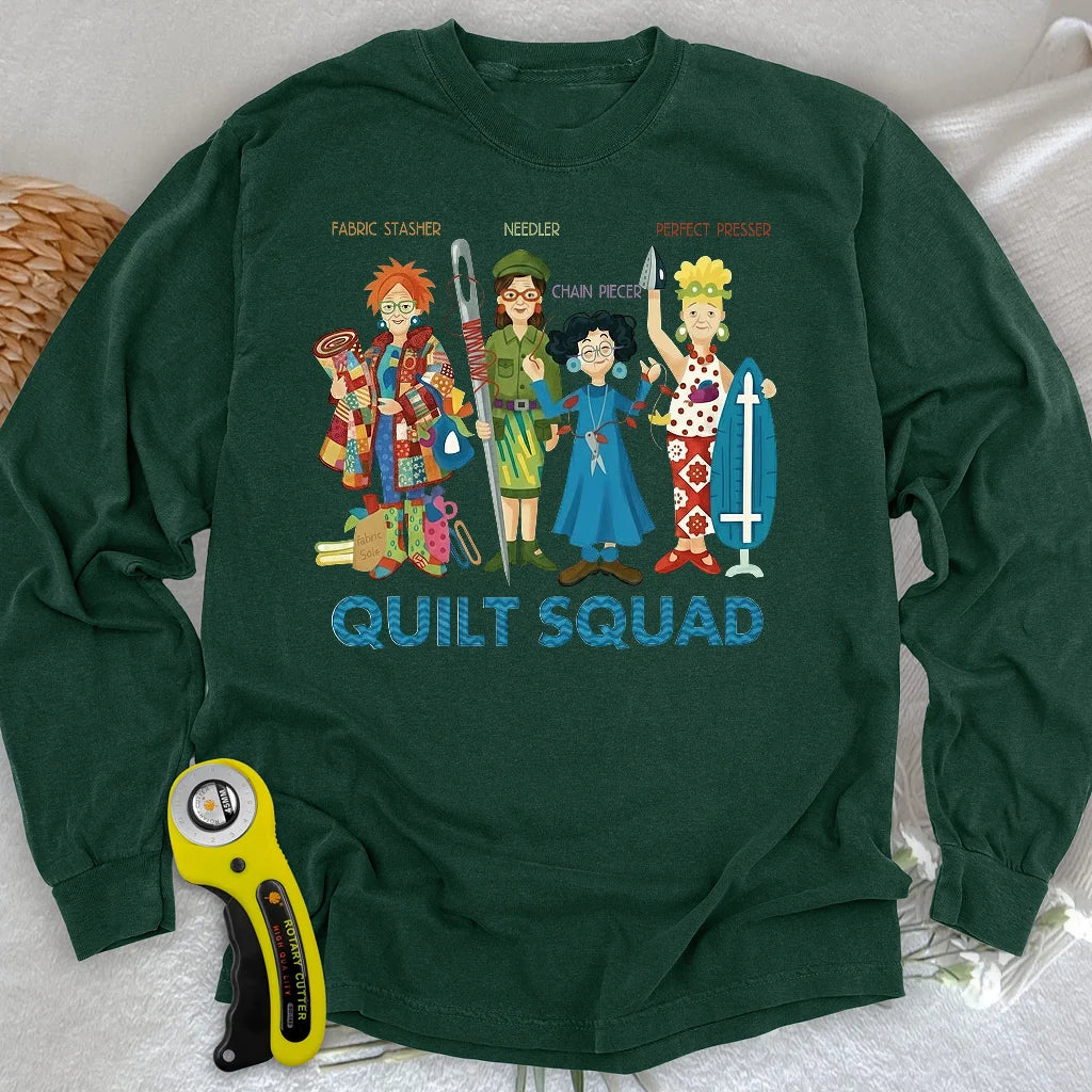 T-shirt à manches longues Quilt Squad