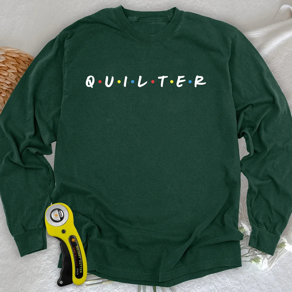 Quilter-Freunde Langarm-T-Shirt