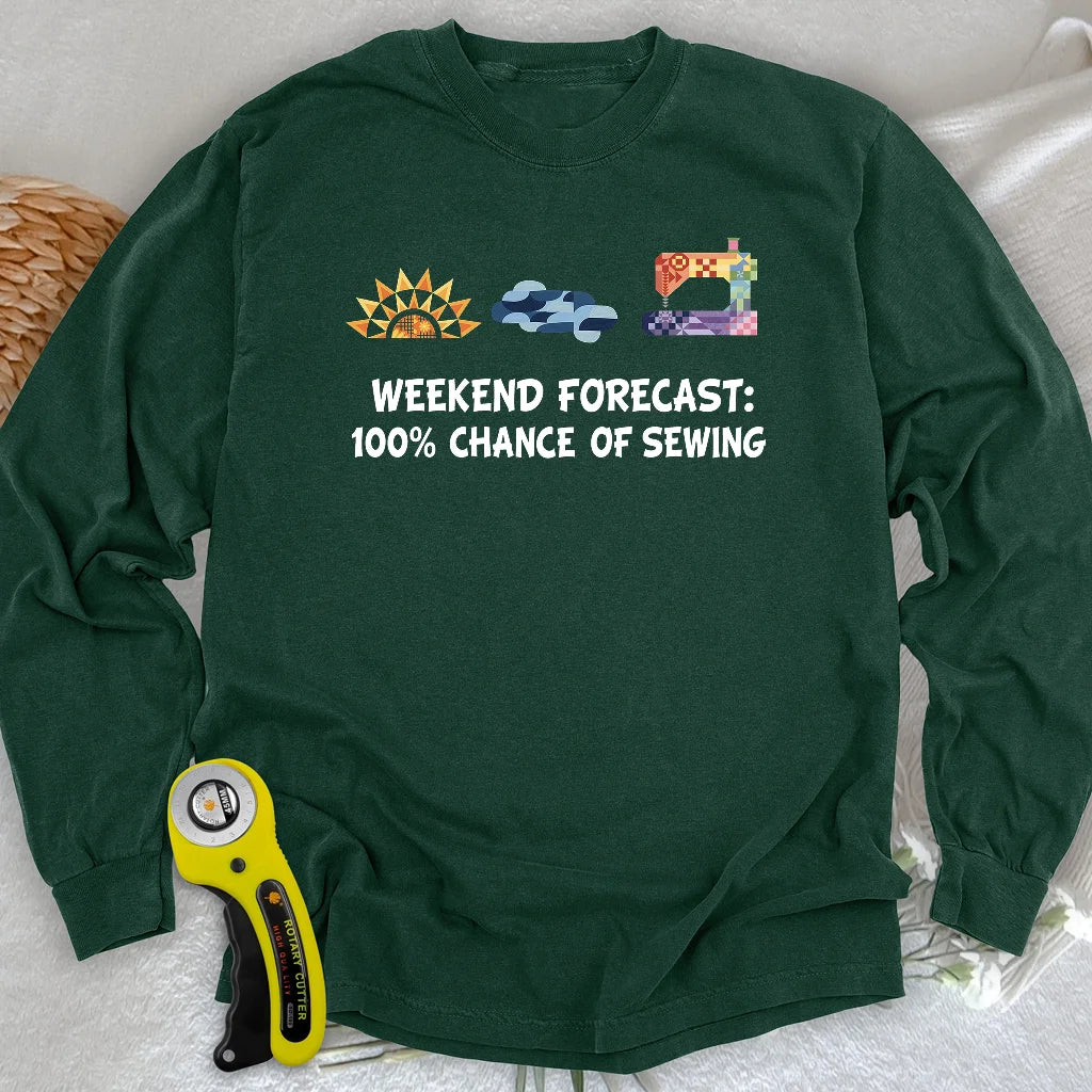 T-shirt à manches longues Quilter Weekend Forecast