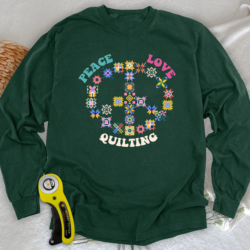 Quilting Brings Peace Long Sleeve T-shirt