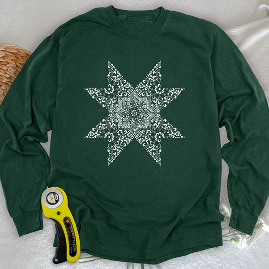 Quilting Mandala Long Sleeve T-shirt