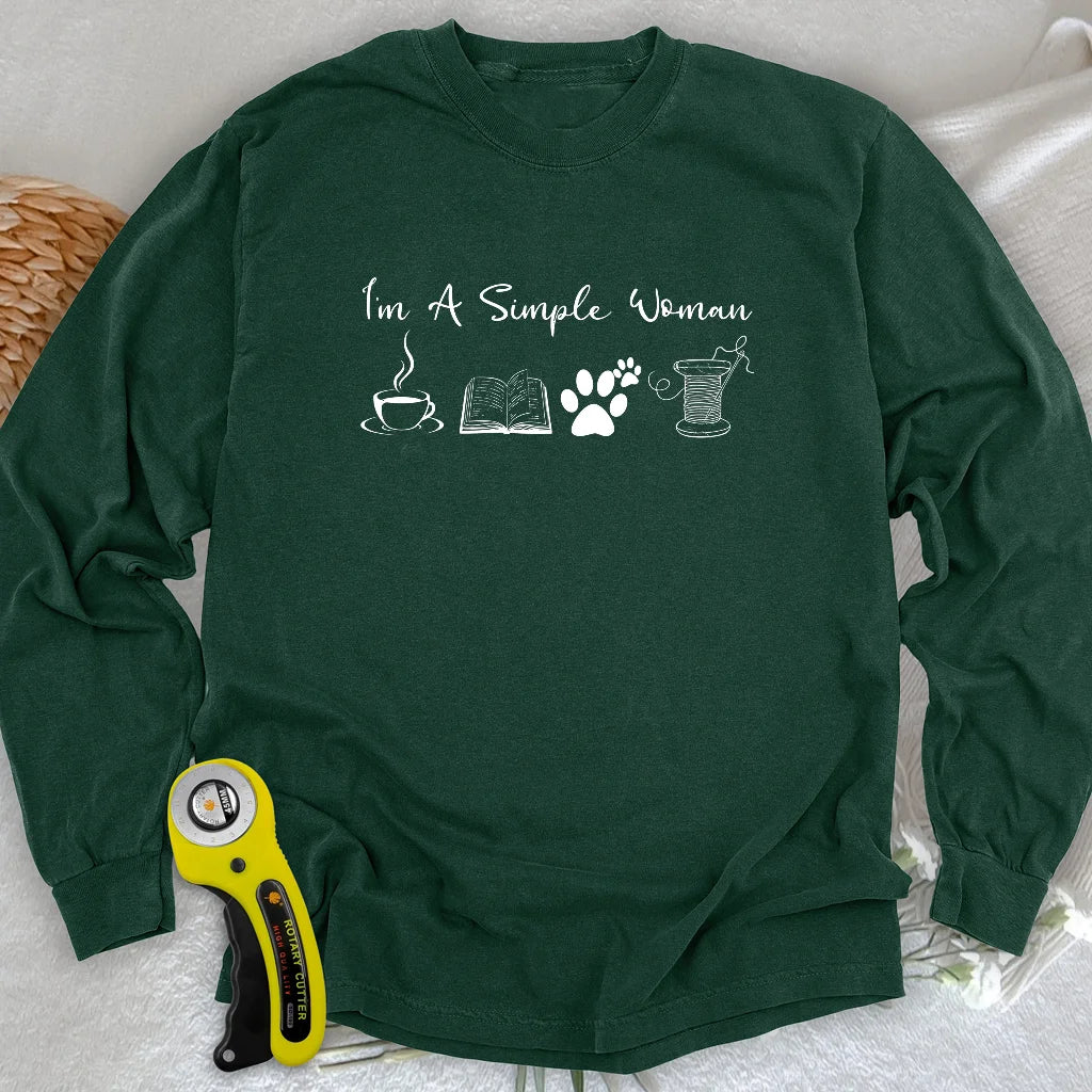 T-shirt à manches longues pour femme – Motif matelassage