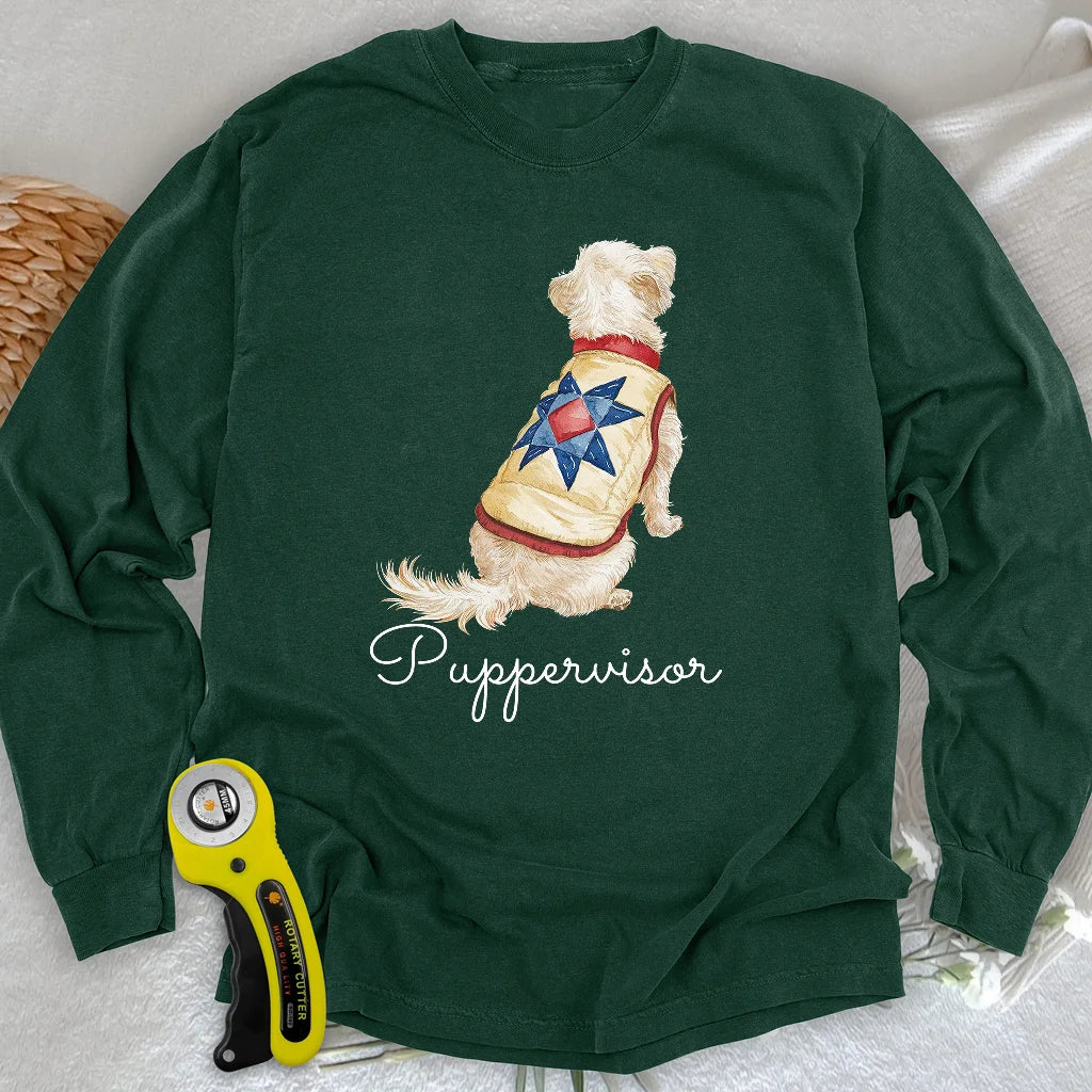 T-shirt manches longues Quilty Pup Star