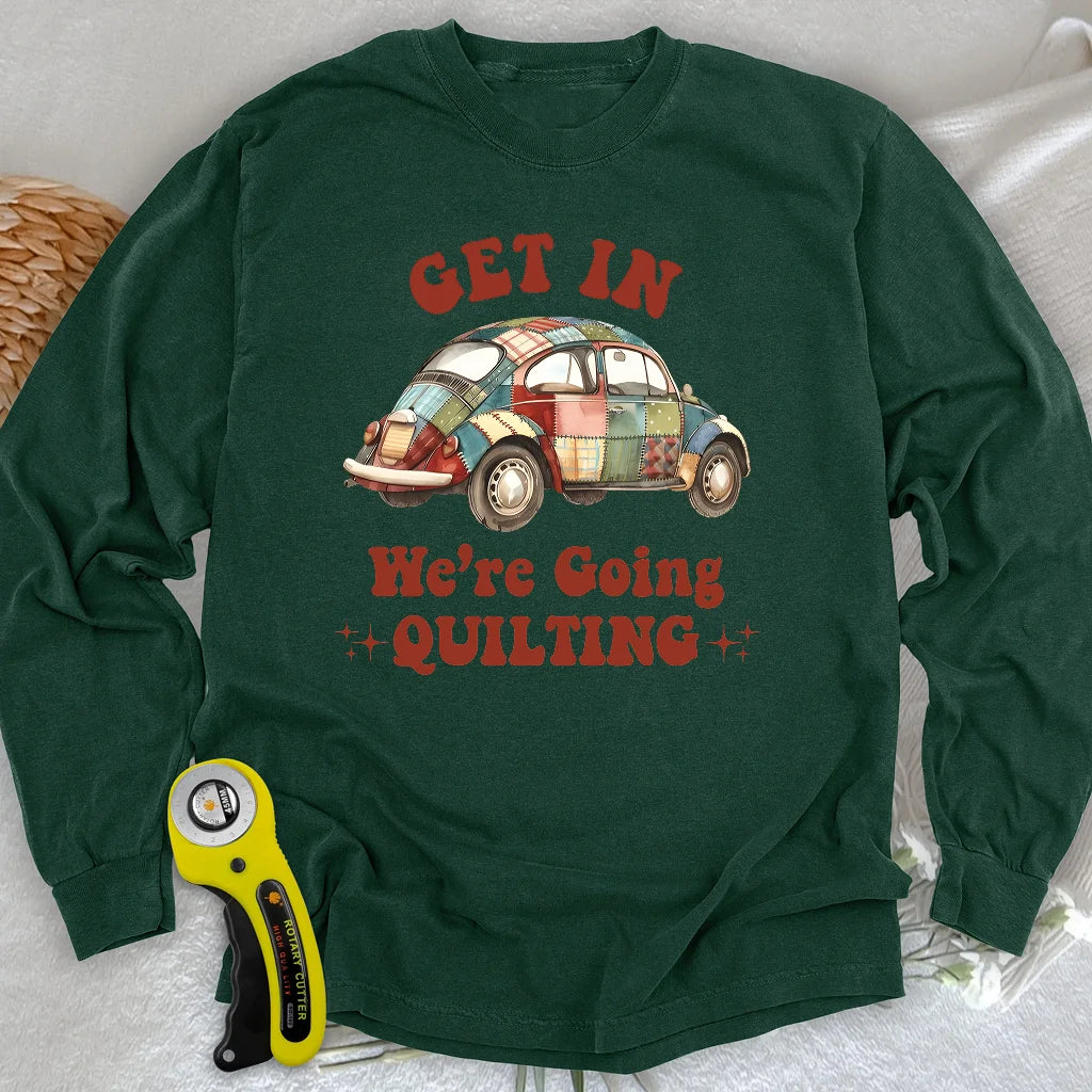 Quilty Road Trip Bug Langarm-T-Shirt