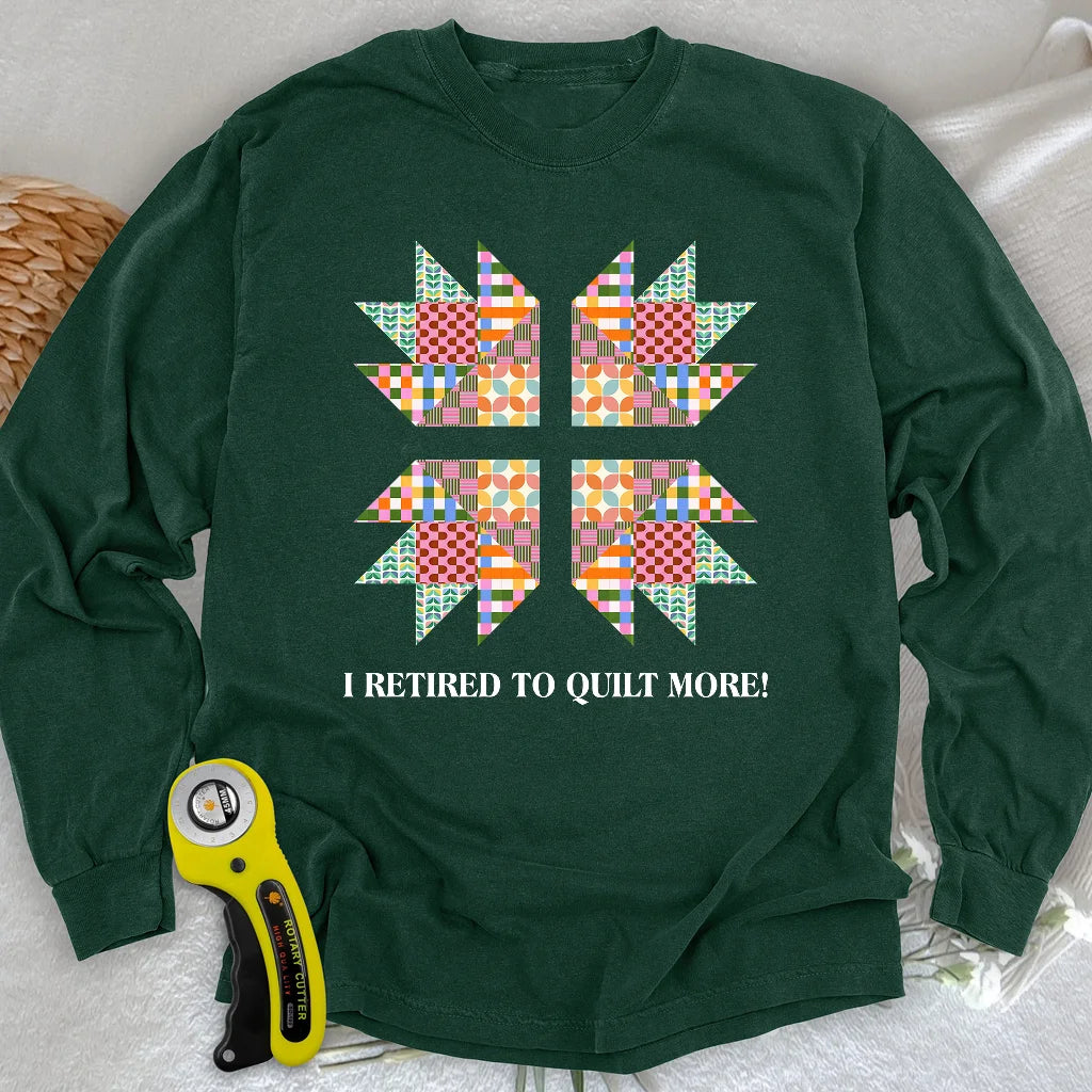 Sew Full-Time Long Sleeve T-shirt
