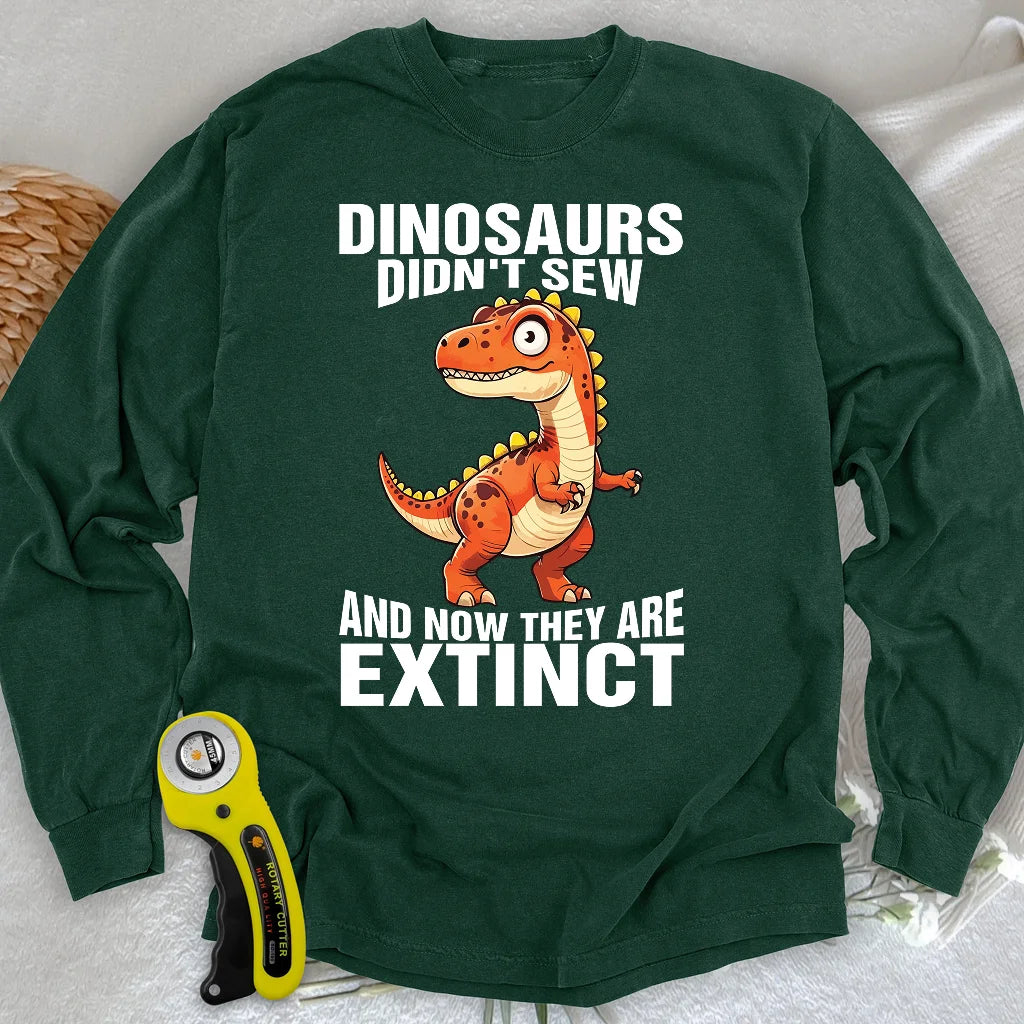 Nähen Aussterben Langarm-T-Shirt
