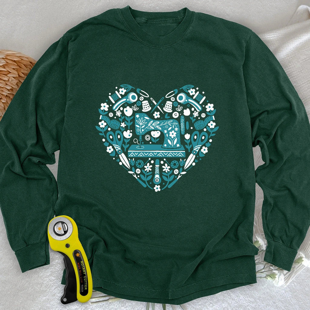 Sewing Folkart Long Sleeve T-shirt