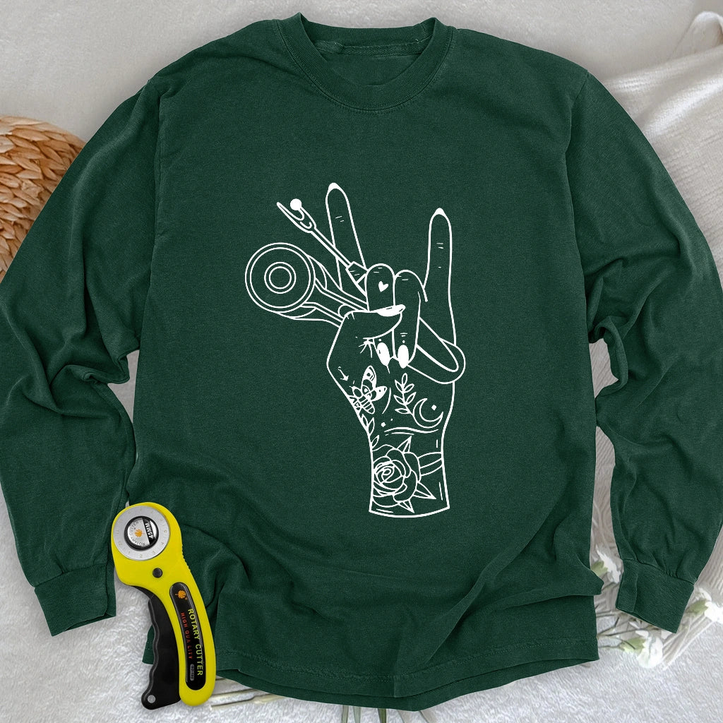Sewing Rock Long Sleeve T-shirt