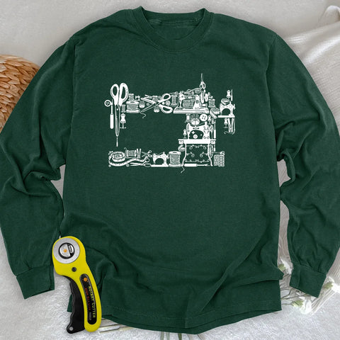 T-shirt manches longues Outils de couture