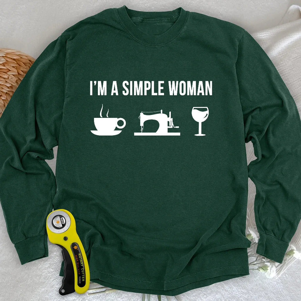 Simply Sip and Sew Long Sleeve T-shirt