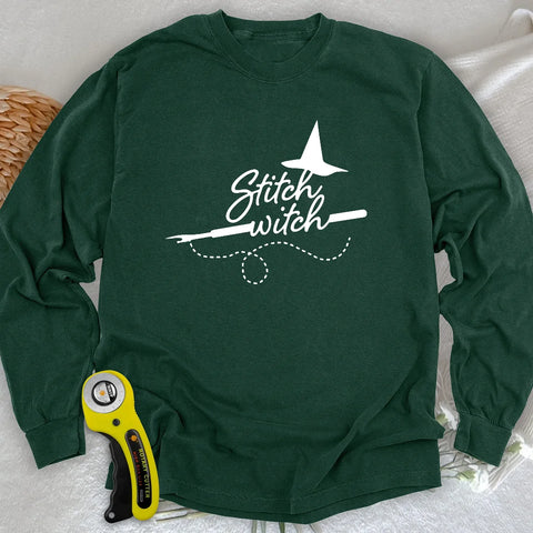 Stitch Witch Langarm-T-Shirt