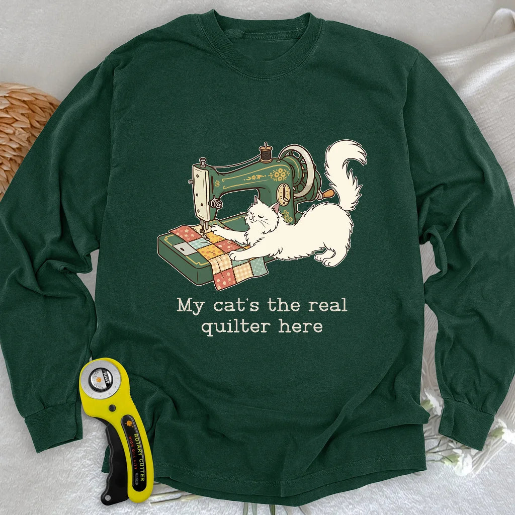 The Purrfect Seamstress Long Sleeve T-shirt