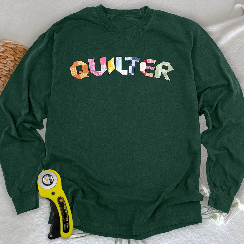The Quilter's Studio Sampler Long Sleeve T-shirt