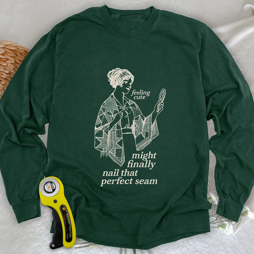 The Seamstress’s Mirror Long Sleeve T-shirt