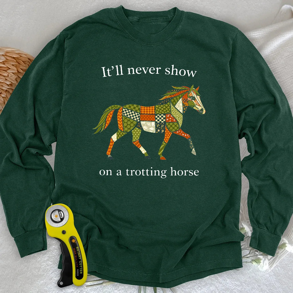 Trotting Horse Rule Long Sleeve T-shirt
