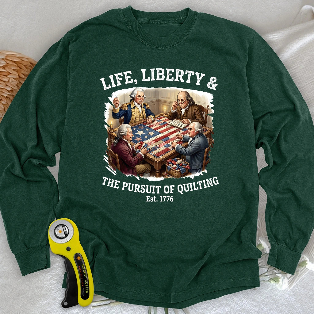 United We Quilt 1776 Long Sleeve T-shirt