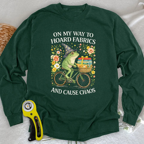 Way To Hoard Stoff-Langarmshirt