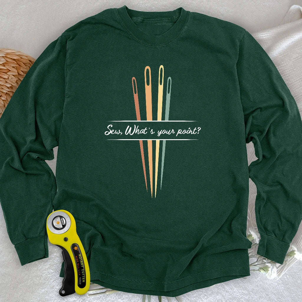 What's your point Langarm-T-Shirt